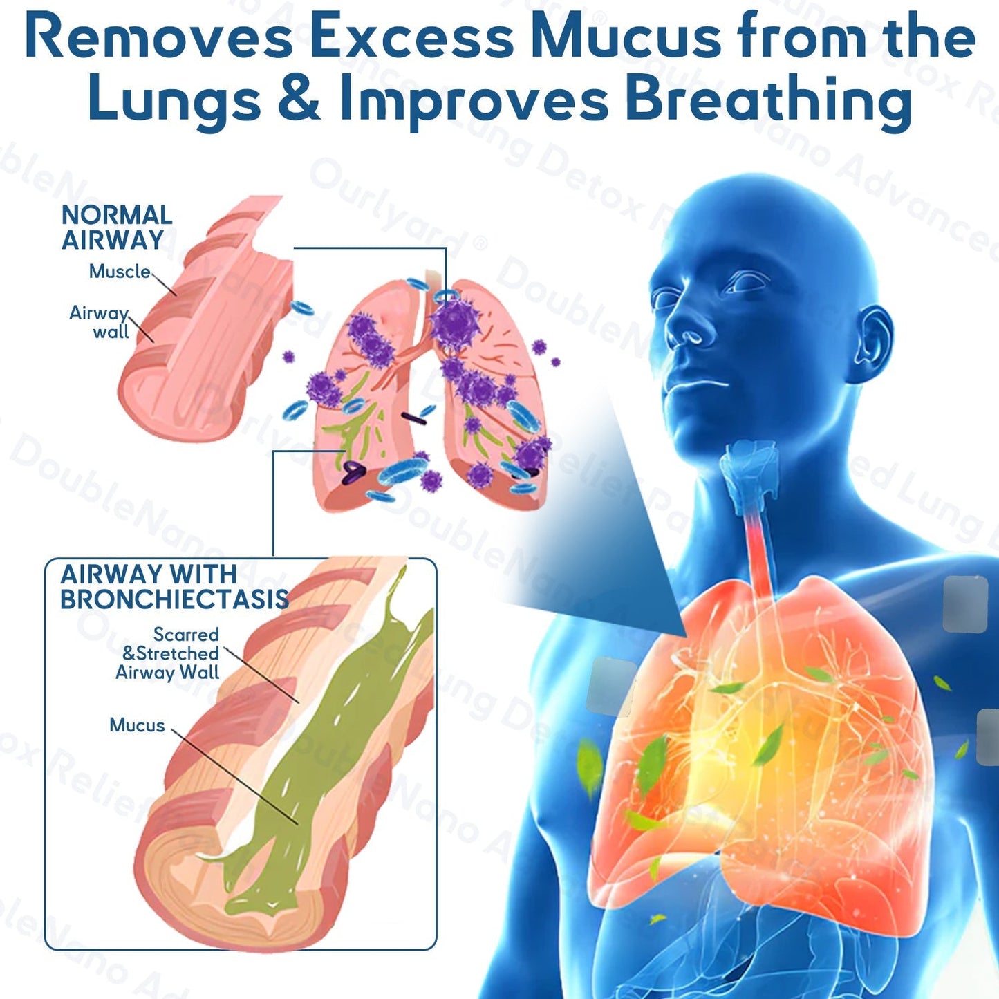 🔥MHRA Approved|Zvoevo® DoubleNano COPD Relief Patch (💝 Cough, wheezing, shortness of breath, sputum, stuffy nose, bronchitis, bronchitis, allergy symptoms, lung discomfort🫁)