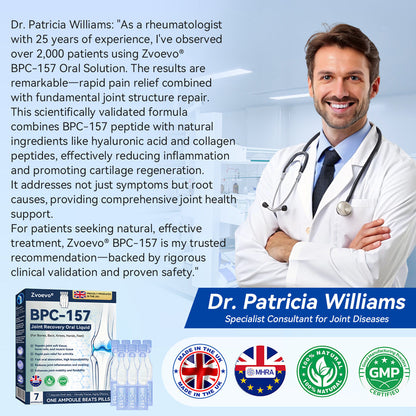 🏃‍➡️🌿Zvoevo® BPC-157 Stabilized-Peptide Joint Recovery Oral Liquid - ✅Clinically Co-Developed with the U.K. Peptide Research Alliance (UKPRA)