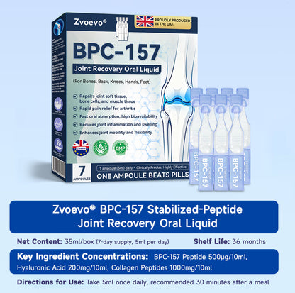 🏃‍➡️🌿Zvoevo® BPC-157 Stabilized-Peptide Joint Recovery Oral Liquid - ✅Clinically Co-Developed with the U.K. Peptide Research Alliance (UKPRA)