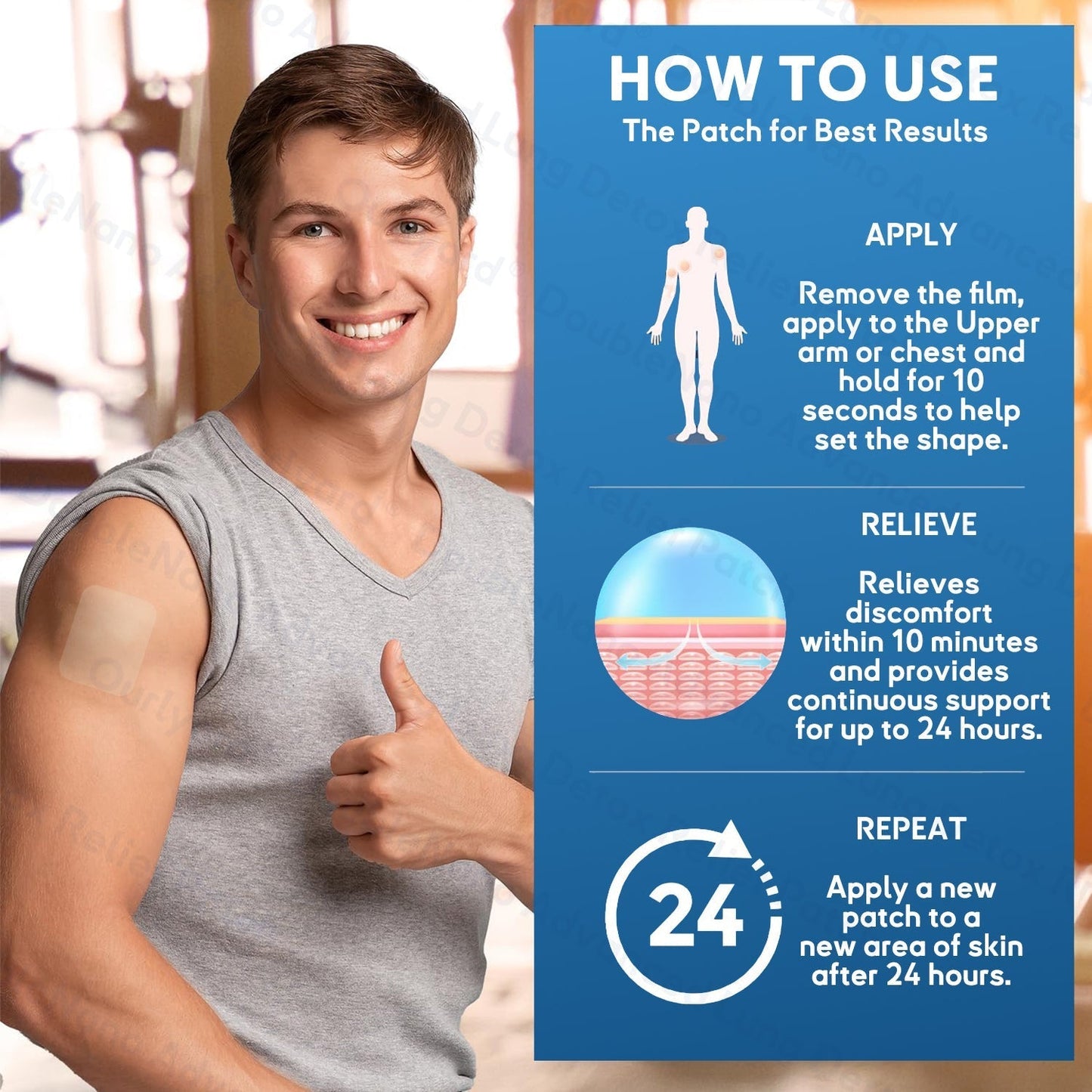 💫MHRA Approved|Zvoevo® DoubleNano COPD Relief Patch (💝 Cough, wheezing, shortness of breath, sputum, stuffy nose, bronchitis, bronchitis, allergy symptoms, lung discomfort🫁)