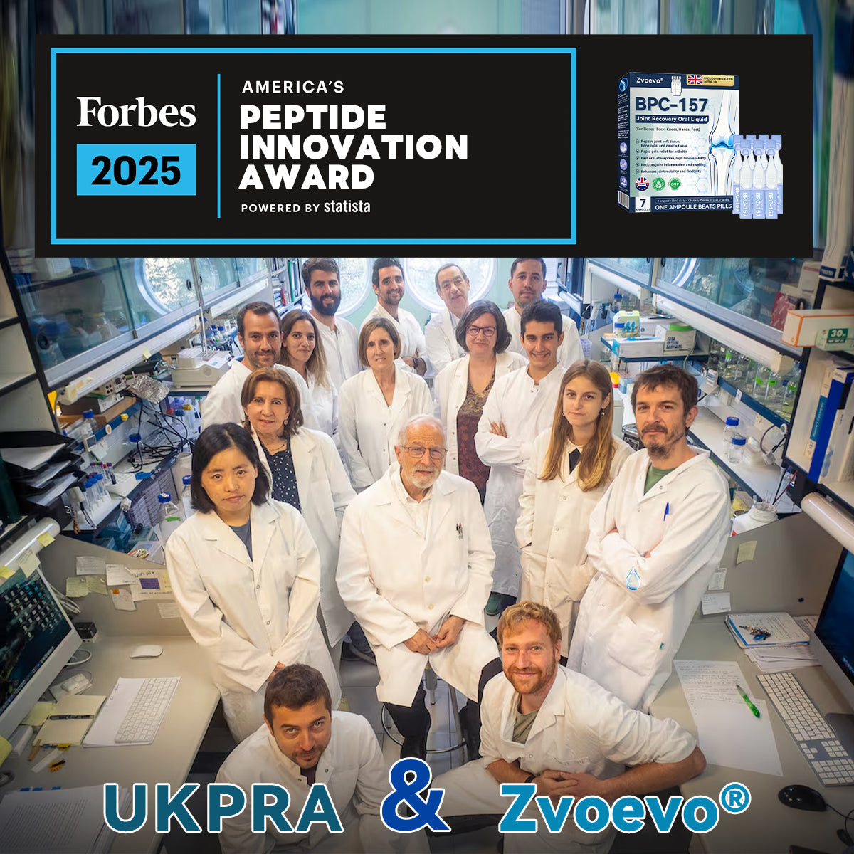 🏃‍➡️🌿Zvoevo® BPC-157 Stabilized-Peptide Joint Recovery Oral Liquid - ✅Clinically Co-Developed with the U.K. Peptide Research Alliance (UKPRA)